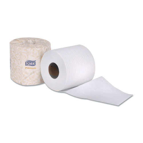 Tork® Premium Bath Tissue, Septic Safe, 2-Ply, White, 3.75" x 4", 625 Sheets/Roll, 48 Rolls/Carton