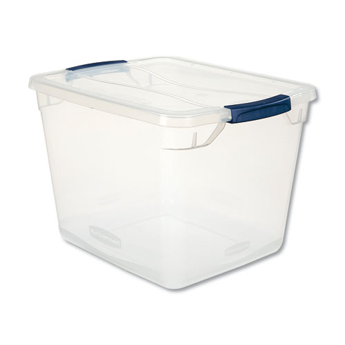 CLEVER STORE BASIC LATCH-LID CONTAINER, 30 QT, 13.38" X 16.88" X 11.5", CLEAR