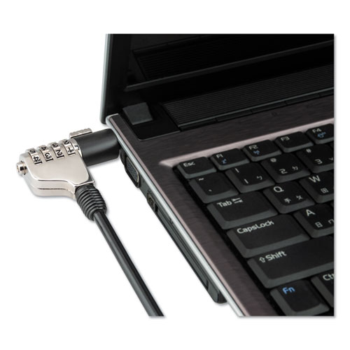 Image of Innovera® Combination Laptop Lock, 6 Ft Steel Cable