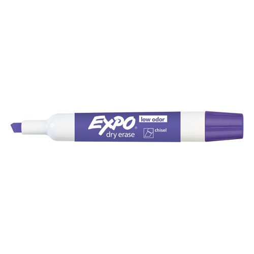 Image of Low-Odor Dry-Erase Marker, Broad Chisel Tip, Purple