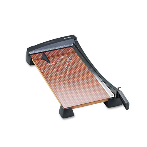 Heavy-Duty Wood Base Guillotine Trimmer, 15 Sheets, 12" X 24"