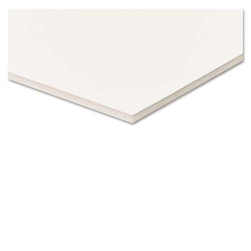 Image of Fome-Cor® Pro Foam Board, Polystyrene, 40 X 30, White Surface And Core, 10/Carton