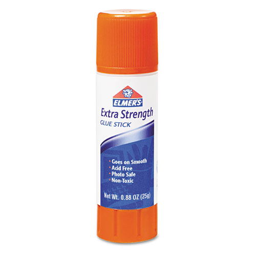 EXTRA-STRENGTH OFFICE GLUE STICK, 0.88 OZ, DRIES CLEAR, 12/PACK