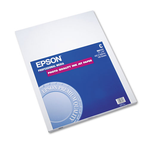 Image of Epson® Matte Presentation Paper, 4.9 Mil, 17 X 22, Matte Bright White, 100/Pack
