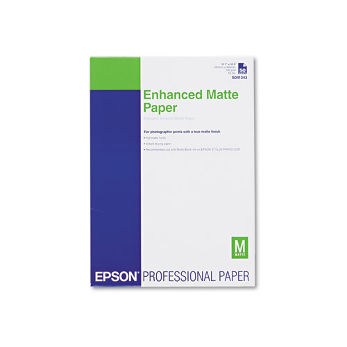 Image of Ultra Premium Matte Presentation Paper, 10 mil, 11.75 x 16.5, White, 50/Pack