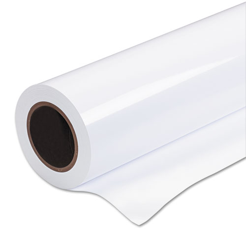 Premium Glossy Photo Paper Roll, 2" Core, 10 mil, 24" x 100 ft, Glossy White