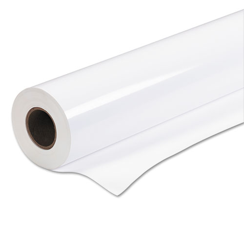 Premium Glossy Photo Paper Roll, 2" Core, 10 mil, 44" x 100 ft, Glossy White