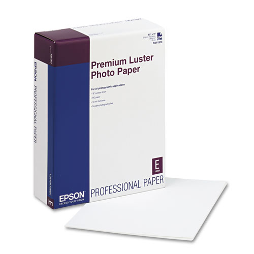 Image of Ultra Premium Photo Paper, 10 mil, 8.5 x 11, Luster White, 250/Pack