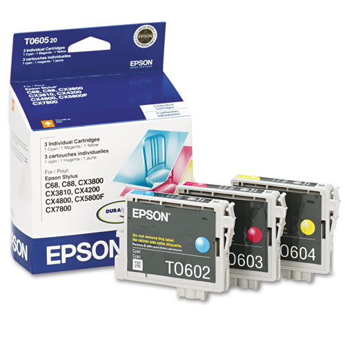 T060520-S (60) Ink, 1,350 Page-Yield, Cyan/Magenta/Yellow