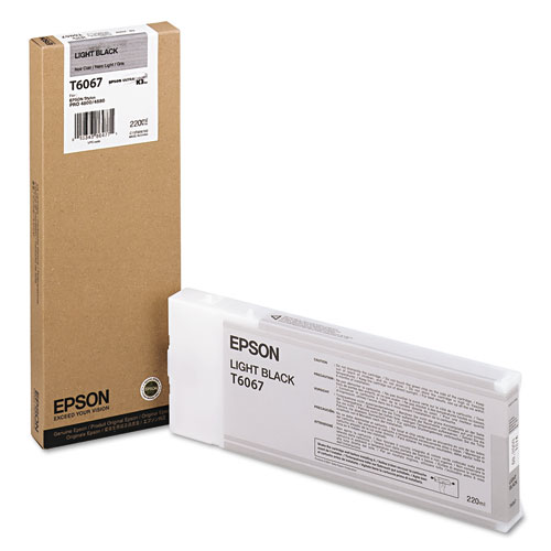 Epson® T606700 (60) Ink, Light Black
