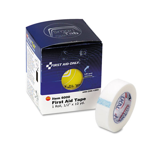 First Aid Tape, Acrylic, 0.5" x 10 yds, White