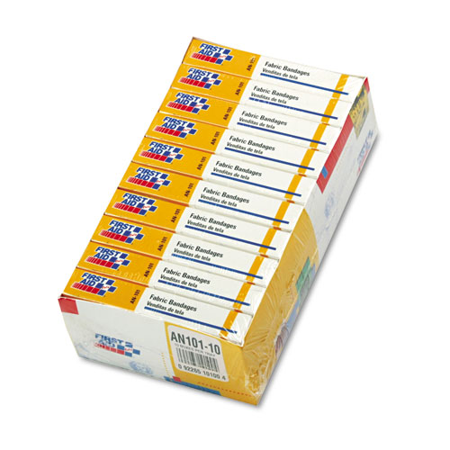 First-Aid Refill Fabric Adhesive Bandages, 1 x 3, 160/Pack