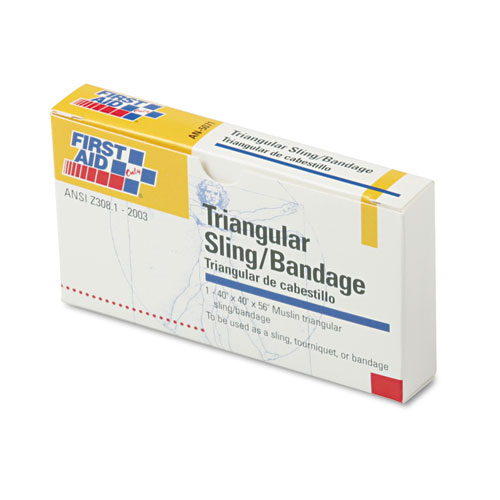 First-Aid Refill Sling/Tourniquet Triangular Bandages, 40 x 40 x 56, 10/Pack