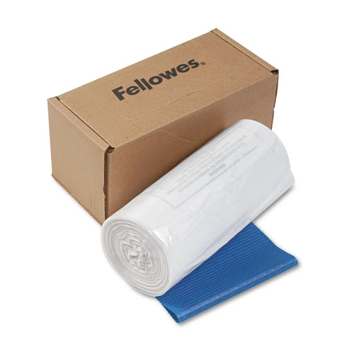 Image of Fellowes® Shredder Waste Bags, 14-20 Gal Capacity, 50/Carton