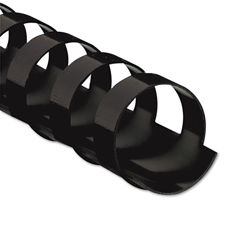 Image of Plastic Comb Bindings, 5/8" Diameter, 120 Sheet Capacity, Black, 25/Pack