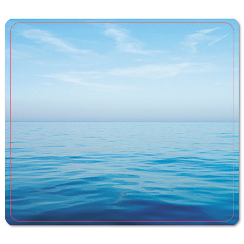 Image of Recycled Mouse Pad, 9 x 8, Blue Ocean Design