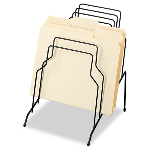 Image of Wire Step File, 8 Sections, Letter to Legal Size Files, 10.13" x 12.13" x 11.19", Black