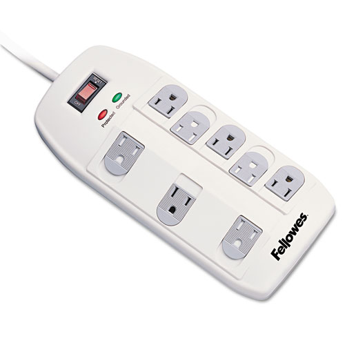 Superior Workstation Surge Protector, 8 Outlets, 6 Ft Cord, 2160 Joules