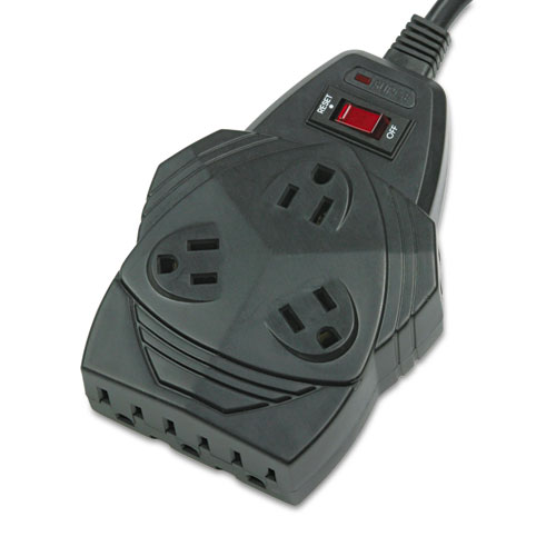 Image of Mighty 8 Surge Protector, 8 AC Outlets, 6 ft Cord, 1,300 J, Black