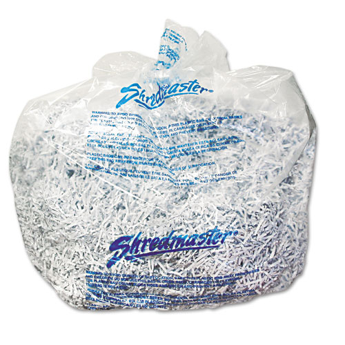 Plastic Shredder Bags, 13-19 gal Capacity, 25/Box