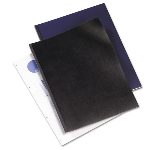 GBC® VeloBind Presentation Covers, Black, 11 x 8.5, Punched & Scored, 50/Pack