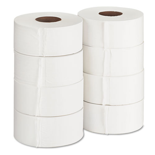 Image of Georgia Pacific® Professional Jumbo Jr. Bath Tissue Roll, Septic Safe, 2-Ply, White, 3.5" X 1,000 Ft, 8 Rolls/Carton