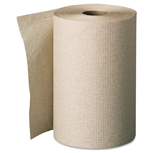 Pacific Blue Basic Nonperforated Paper Towels, 7.88 x 350 ft, Brown, 12 Rolls/Carton