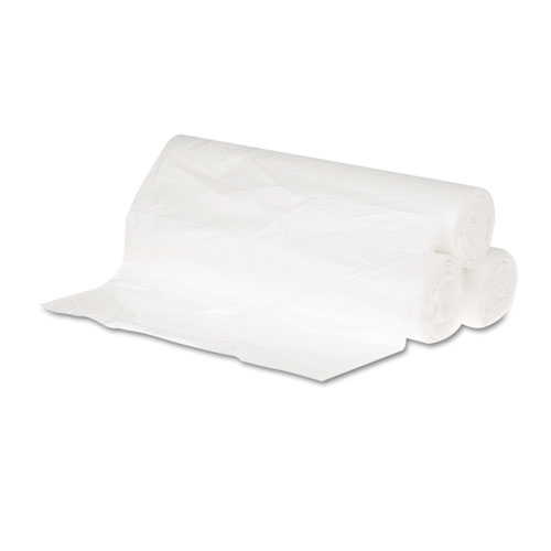Gen High Density Can Liners, 10 Gal, 6 Microns, 24" X 23", Natural, 50 Bags/Roll, 20 Rolls/Carton