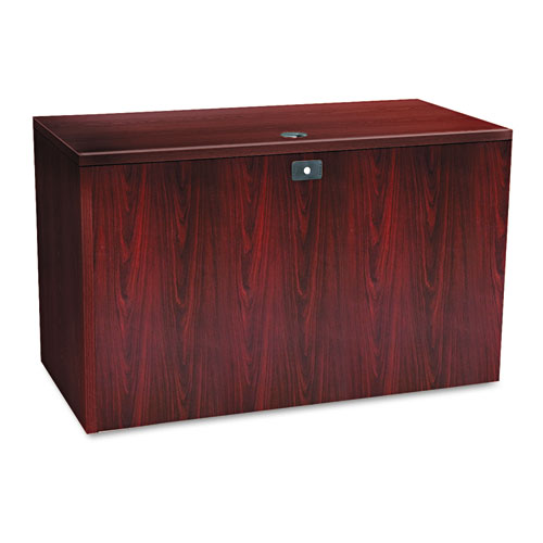 Image of Hon® 10500 Series L Workstation Return, 3/4 Height Right Ped, 48W X 24D X 29.5H, Mahogany