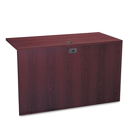 Image of Hon® 10500 Series L Workstation Return, 3/4 Height Left Ped, 48W X 24D X 29.5H, Mahogany