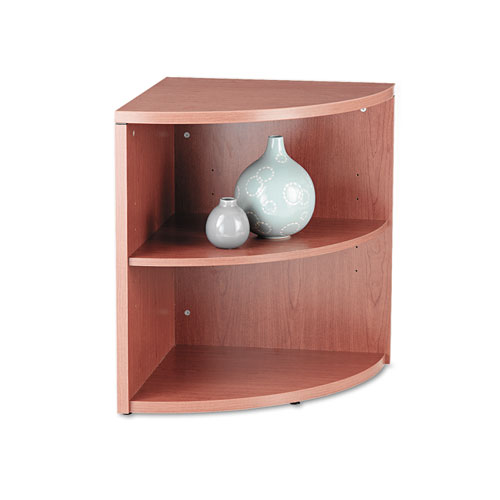 10500 Series Two-Shelf End Cap Bookshelf, 24w X 24d X 29-1/2h, Bourbon Cherry