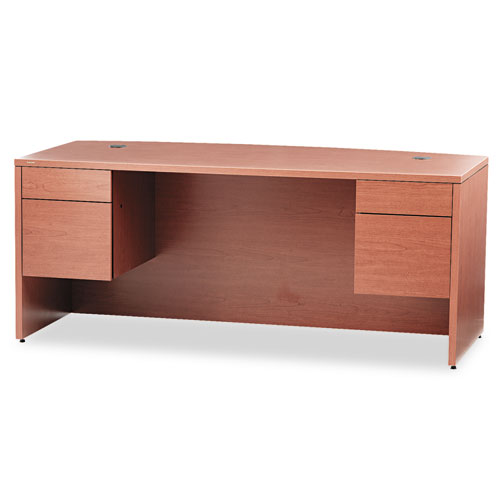 10500 Series Bow Front Desk, 3/4-Height Dbl Peds, 72 x 36 x 29-1/2, Bourbon CY HON10595HH