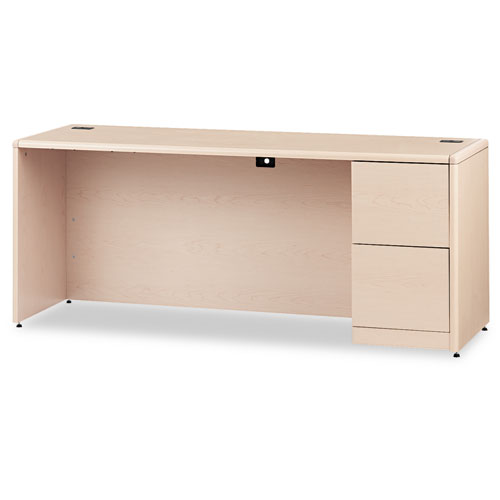 10700 SERIES RIGHT PEDESTAL CREDENZA, 72W X 24D X 29.5H, NATURAL MAPLE