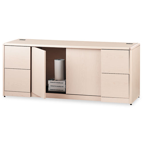 10700 SERIES CREDENZA W/DOORS, 72W X 24D X 29.5H, NATURAL MAPLE
