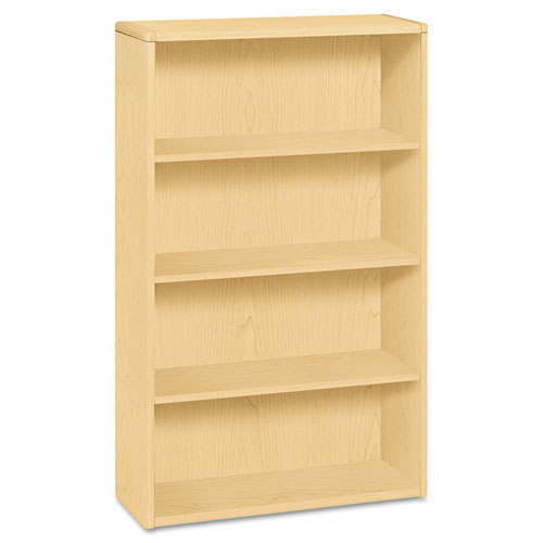 10700 Series Wood Bookcase, Four Shelf, 36w X 13 1/8d X 57 1/8h, Natural Maple