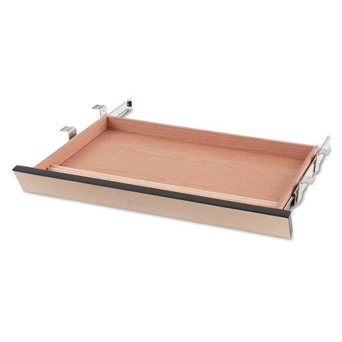 Laminate Angled Center Drawer, 26w x 15.38d x 2.5h, Natural Maple