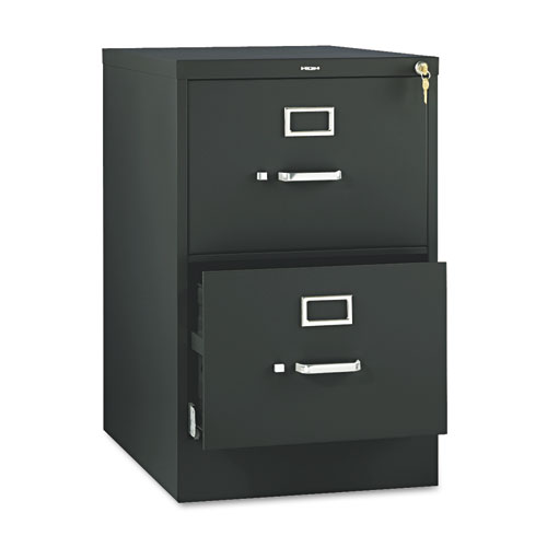 510 Series Vertical File, 2 Legal-Size File Drawers, Black, 18.25" x 25" x 29"