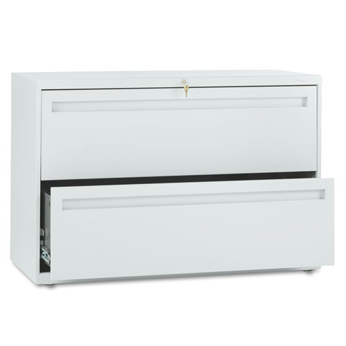 700 SERIES TWO-DRAWER LATERAL FILE, 42W X 18D X 28H, LIGHT GRAY