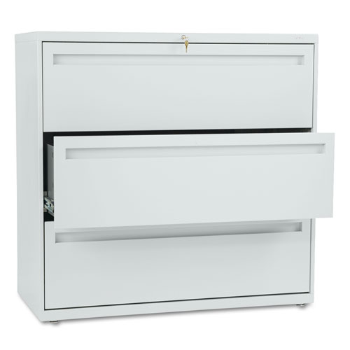 700 SERIES THREE-DRAWER LATERAL FILE, 42W X 18D X 39.13H, LIGHT GRAY