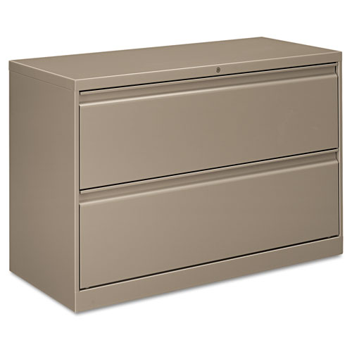 Flagship Lateral File, 2 Legal/Letter/A4/A5-Size File Drawers, Light Gray, 30" x 18" x 28"