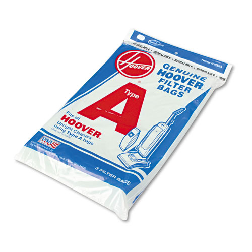 Image of Hoover® Commercial Commercial Elite Lightweight Bag-Style Vacuum Replacement Bags, 3/Pack