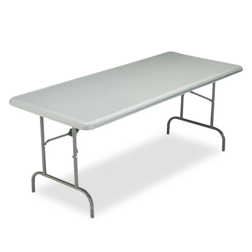 Iceberg IndestrucTables Too 1200 Series Resin Folding Table, 37w x 37d x 29h,  Charcoal