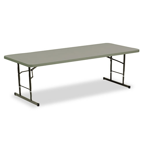 Iceberg Adjustable Height Tables, 72w x 30d x 25-35h, Charcoal
