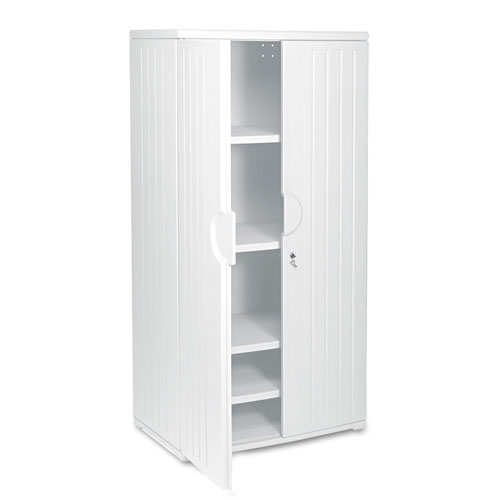 Rough n Ready Storage Cabinet, Four-Shelf, 36 x 22 x 72, Platinum
