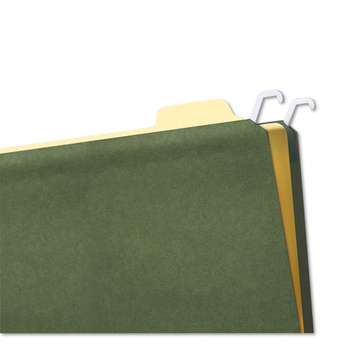 Image of Find It™ Hanging File Folders With Innovative Top Rail, Legal Size, 1/4-Cut Tabs, Standard Green, 20/Pack