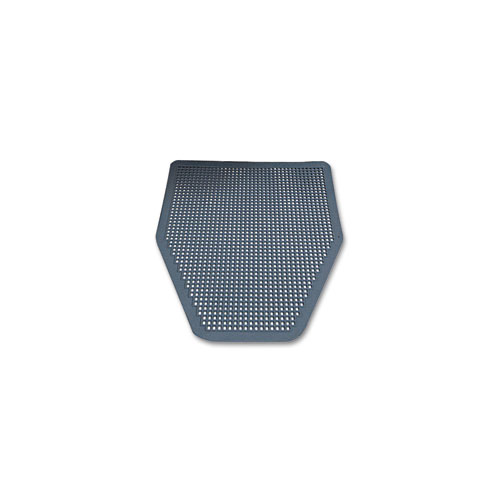 Image of Disposable Urinal Floor Mat, Nonslip, Green Apple Scent, 17.5 x 20.38, Gray, 6/Carton