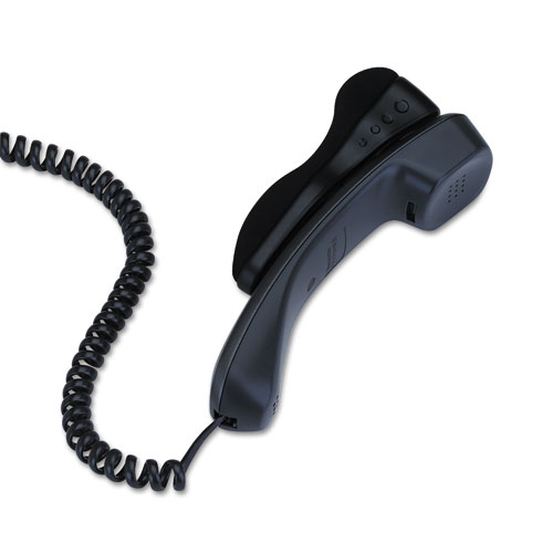 Image of Telephone Shoulder Rest, Gel Padded, 1.75 x 1.13 x 5.5, Black