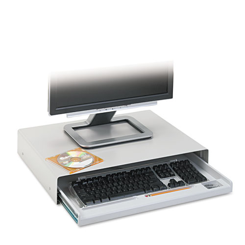 Standard Desktop Keyboard Drawer, 20.63w x 10d, Light Gray | by Plexsupply