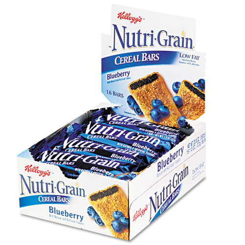 Image of Kellogg'S® Nutri-Grain Soft Baked Breakfast Bars, Blueberry, Indv Wrapped 1.3 Oz Bar, 16/Box