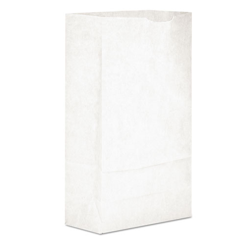 GROCERY PAPER BAGS, 35 LBS CAPACITY, #6, 6"W X 3.63"D X 11.06"H, WHITE, 2,000 BAGS